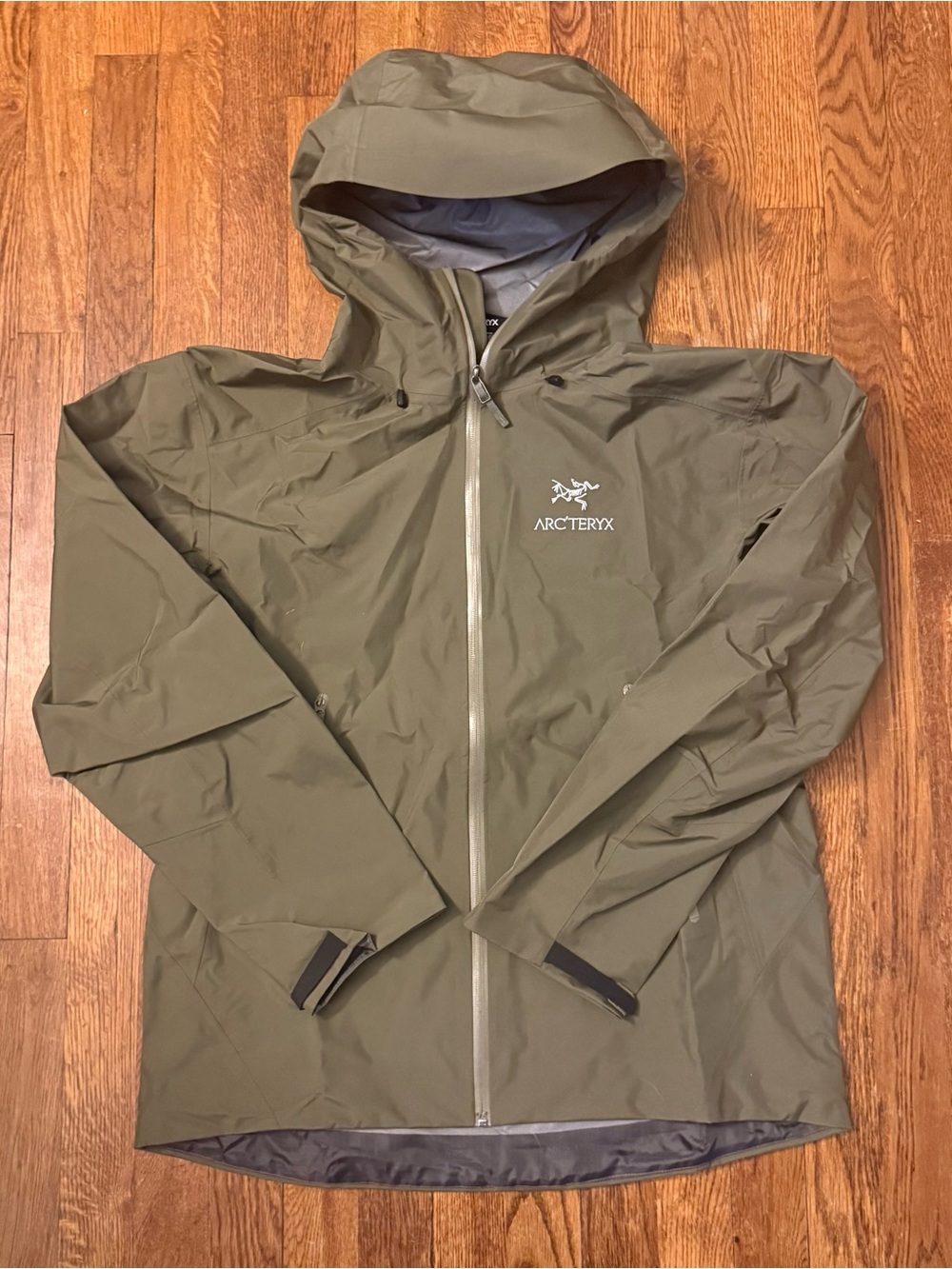 Arc'teryx Olive Green Rain Jacket